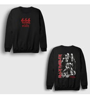 Presmono Unisex Siyah Beast V2 Metal Iron Maiden Sırt Baskılı Sweatshirt 515973tt