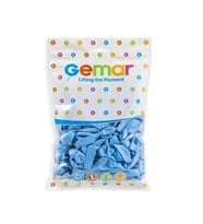 Gemar Parti Doğum Günü Organizasyon Balon - 28 Cm. - Açık Mavi - 100 Adet