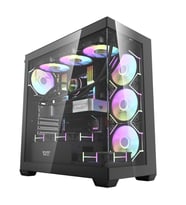 darkFlash DS900-B 650W 80+ Power Supply 4-12cm ARGB Fan Siyah Kasa