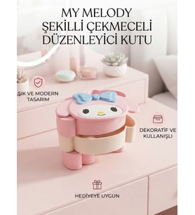 My Melody Şekilli Çekmeceli Düzenleyici Kutu