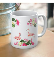 flamingo baskılı kupa bardak