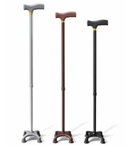 Metal 4 Ayaklı Ayarlanabilir Destek Bastonu - T Saplı Alk5488
