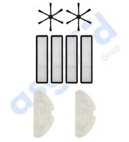 Dreame D10S, D10S PRO, D9 MAX GEN2 Uyumlu 2 Yan Fırça 4 Filtre 2 Mop PKT-iasgf0000258