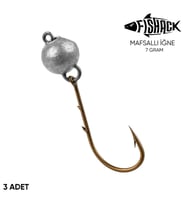 Mafsallı Jighead - Hareketli Kurşunlu İğne - Fishack - 7 Gram - 3'lü Paket
