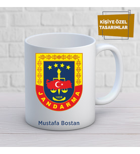 jandarma özel tasarım kupa bardak