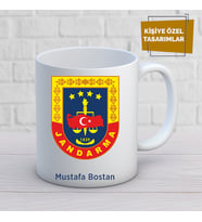 jandarma özel tasarım kupa bardak