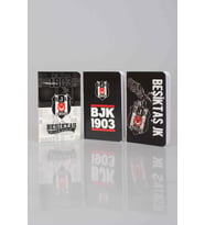 LİSANSLI BEŞİKTAŞ SERT KAPAK CEP DEFTERİ (Siyah)