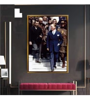 ALTIN ÇERÇEVELİ  DUVAR TABLOSU 45D1442