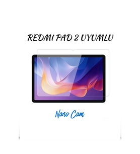 Fuchsia Redmi Pad 2 ile Uyumlu 11 inç Nano Cam Tablet Ekran Koruyucu