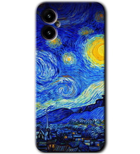 Omix X3 Kılıf HD Desen Baskılı Arka Kapak - Starry Night