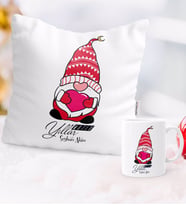BK Gift Kişiye Özel Yılbaşı Mutlu Yıllar Tasarımlı Yastık Kupa Seti - 13