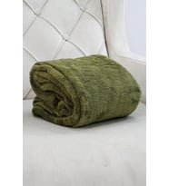 Wellsoft Battaniye, Televizyon Battaniyesi,Peluş, Polar Battaniye,Çift Kişilik 220 * 230 Haki