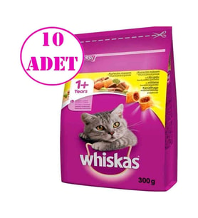 Tavuklu Sebzeli Kedi Maması 300 gr 10 Adet