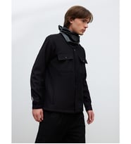 LCW Vision Siyah Regular Fit Erkek Dokulu Gömlek Ceket