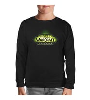 World of Warcraft - Legion Logo Siyah Çocuk Sweatshirt