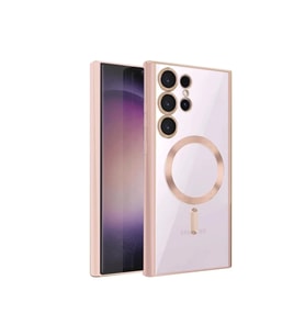 Northcity Samsung Galaxy S24 Ultra Uyumlu Kılıf Kross Magneticsafe Kapak - Rose