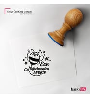 Çalışkan Arı Öğretmen Kişiye Özel Kitap Damgası Kitap Mührü Kaşe Kitap Mühür Özel Damga 438