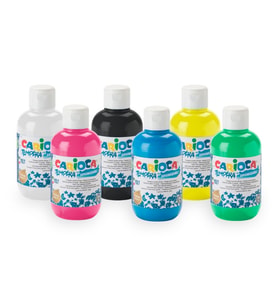 Carioca Tempera Sulu Boya Süper Yıkanabilir 6 renk x 250 Ml