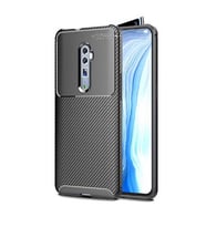 Oppo Reno 10X Zoom Kılıf Esnek Soft Karbon Tasarım Legion Serisi (Siyah)