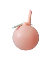 OdinsShop 16 cm Realistik Titreşimli İnflatable Pilates Toplu Vibratör Penis
