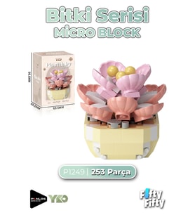 Panlos Micro Block Serisi 1249 Çiçek Buketi 253 Parça Oyuncak Yapım Seti FFP-1249