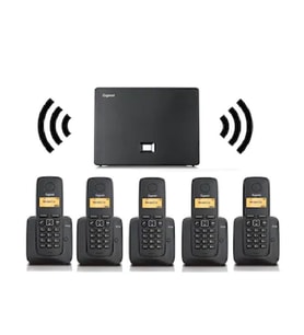Gigaset 5 Dahili Dect Telsiz Kablosuz Telefon Santrali Siyah (Beyaz)