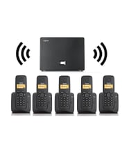 Gigaset 5 Dahili Dect Telsiz Kablosuz Telefon Santrali Siyah (Beyaz)
