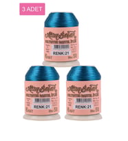 Northcity 3 Adet Altınbaşak Oya ve Dantel İpi 20 gr - Royaleks - No: 021