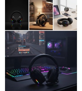 Headset Kablosuz Bluetooth 40mm Sürücülü Mikrofonlu Kulaklığı