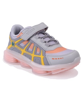 Vicco Kontra 346F25K249 Gri Ortopedik Kız Çocuk Spor Ayakkabı