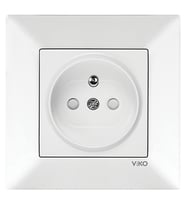 VİKO Karre-Meridian Beyaz Ups Priz Çocuk Korumalı (Çerçevesiz) VİKO