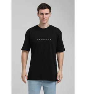 Bisiklet Yaka Siyah Slim Fit Tişört 23SSM20334
