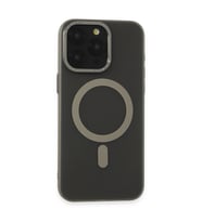 iPhone 15 Pro Max Kılıf Lodos Magneticsafe Mat Kapak - Titan Gri