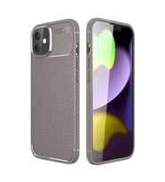 iPhone 11 Kılıf Auto Focus Karbon Kapak - Gri
