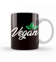 Vegan Vegetarian Veganism Animal Rights Meatless Food Veggie Kupa Bardak Porselen