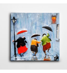 Dans Modern Sanat Kare Kanvas Tablo