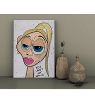 BK Home The Lazy People Collection Mean Girl Tasarımlı Kanvas Tablo-1