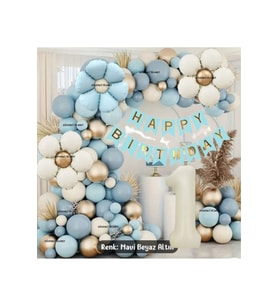PAPATYA FOLYOLU BALON ZİNCİR SET
