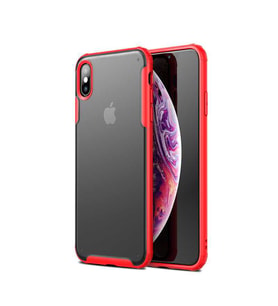 Uyumlu Model Apple iPhone XS Max 6.5 Kılıf Mat Volks Case (Kırmızı)
