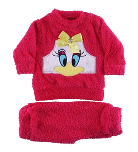 Kız Bebek Fuşya Ördekli Welsoft 2'li Peluş Takım