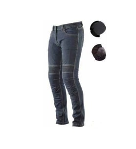 Motosiklet Pantolonu Likralı Esnek Kumaş Korumalı Kevlar Kot Motor Pantolon Blue Jean