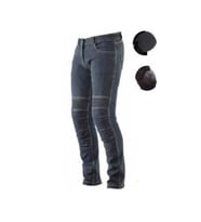 Motosiklet Pantolonu Likralı Esnek Kumaş Korumalı Kevlar Kot Motor Pantolon Blue Jean