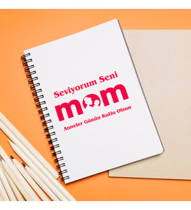 Anneler Günü Tasarımlı Defter