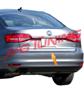 Volkswagen Jetta Krom Bagaj Alt Çıta Formlu 2014 ve Üzeri Paslanmaz Çelik