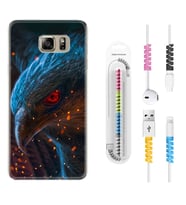 Samsung S7 Edge S20 Fe Plus Ultra S21 S22 Kılıf Kablo Koruma Spiral Silikon Şahin 1756