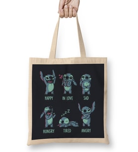 Monster Emotions Stitch Bez Çanta Uzun Saplı