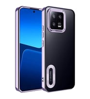 Xiaomi Mi 13 Kılıf Kamera Korumalı Logo Gösteren Zore Omega Kılıf (Lila)