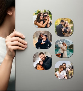 Kişiye Özel Ahşap Fotoğraflı UV Baskılı Magnet