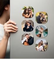 Kişiye Özel Ahşap Fotoğraflı UV Baskılı Magnet