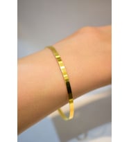 14 Ayar Altın Düz (3 Mm) Bilezik